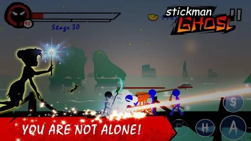 Изображение игры: Stickman Ghost: Ninja Warrior Action Offline Game