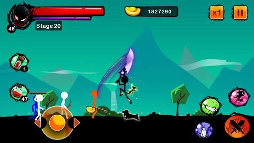 Изображение игры: Stickman Ghost: Ninja Warrior Action Offline Game