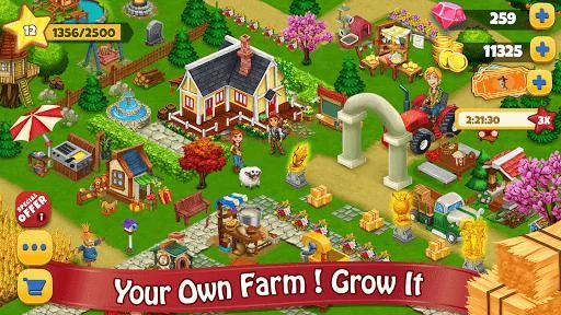 Изображение игры: Farm Day Village Farming: Offline Games