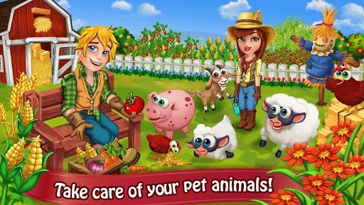 Изображение игры: Farm Day Village Farming: Offline Games