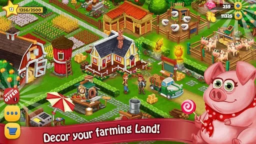 Изображение игры: Farm Day Village Farming: Offline Games