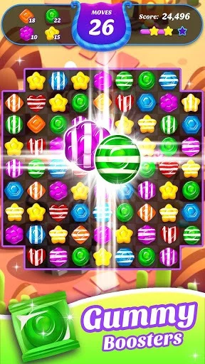 Изображение игры: Gummy Candy Blast - Free Match 3 Puzzle Game