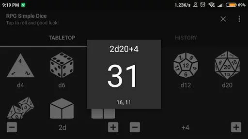 Изображение игры: RPG Simple Dice