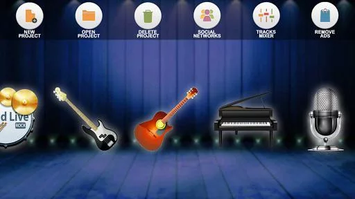 Изображение игры: Band Live Rock (drum, bass, guitar, piano, mic)