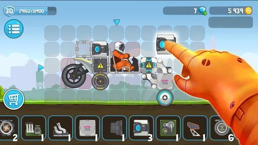 Изображение игры: Rovercraft: Race Your Space Car