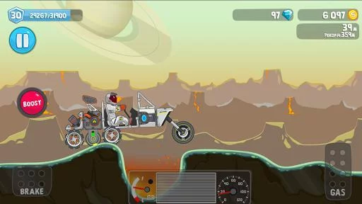 Изображение игры: Rovercraft: Race Your Space Car