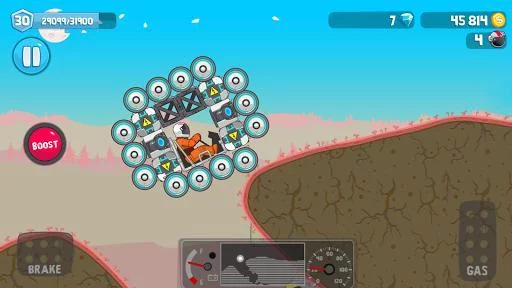 Изображение игры: Rovercraft: Race Your Space Car