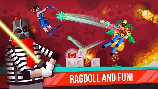 Изображение игры: Ragdoll Rage: Heroes Arena