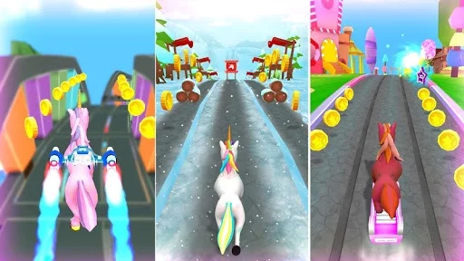 Изображение игры: Unicorn Runner 2019 - Running Game