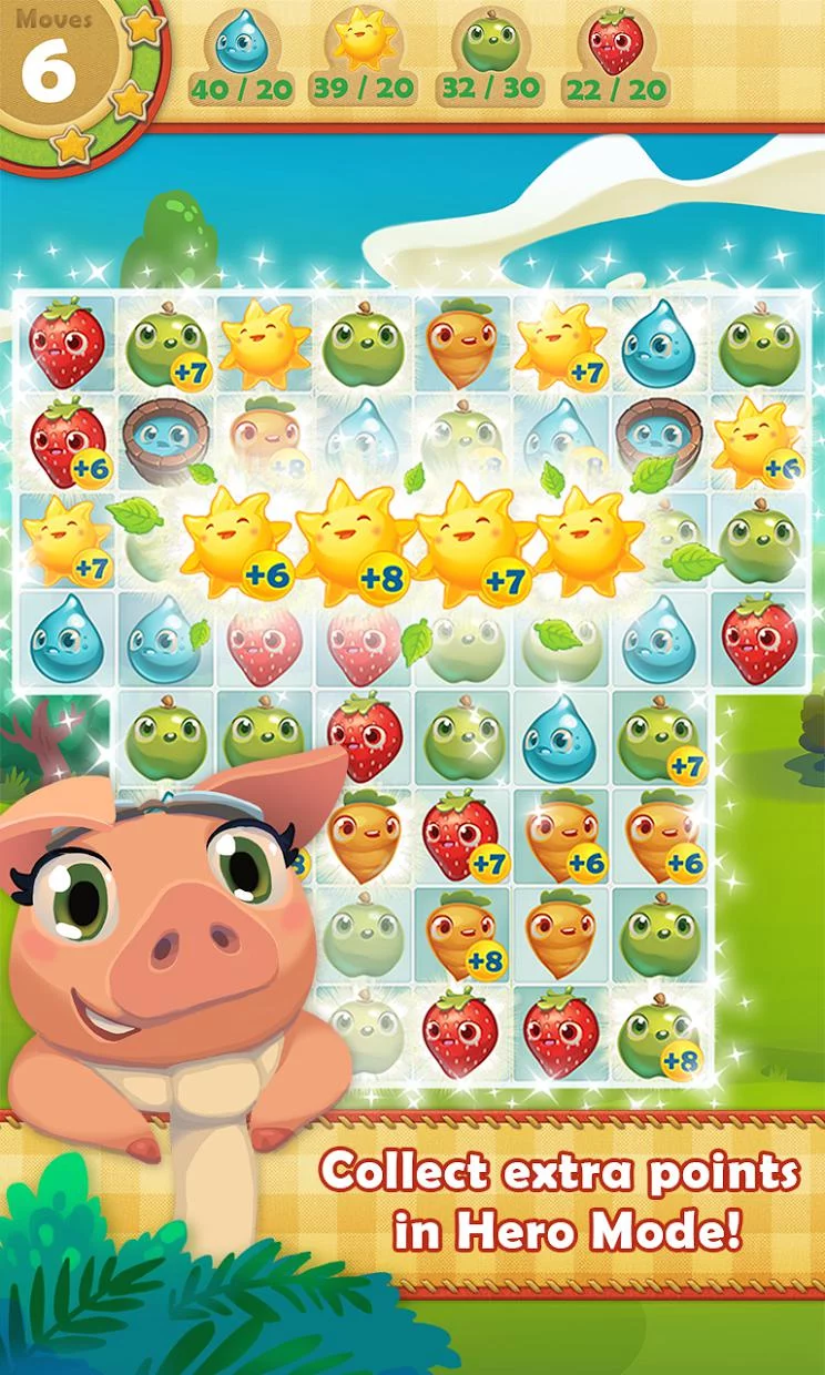 Изображение игры: Farm Heroes Saga
