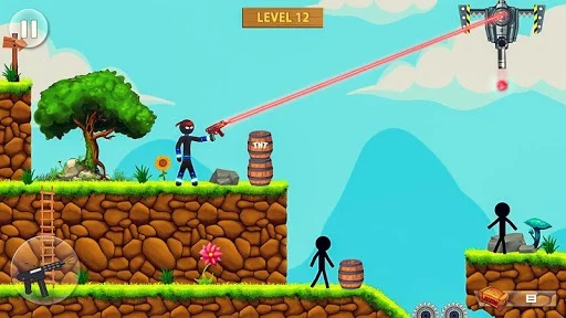 Изображение игры: Stickman vs Stickmen Games: Shotgun Shooting