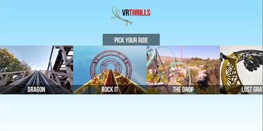 Изображение игры: VR Thrills: Roller Coaster 360 (Google Cardboard)