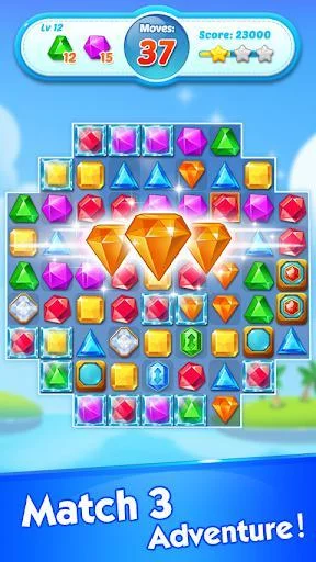 Изображение игры: Jewel Crush - Jewels & Gems Match 3 Legend