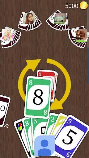 Изображение игры: One online (Crazy Eights)