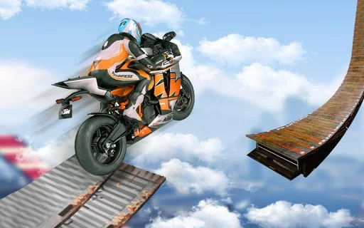 Изображение игры: Bike Impossible Tracks Race: 3D Motorcycle Stunts