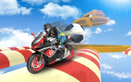 Изображение игры: Bike Impossible Tracks Race: 3D Motorcycle Stunts
