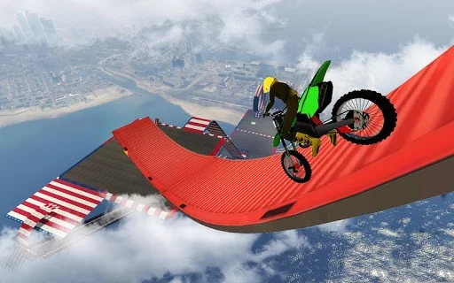 Изображение игры: Bike Impossible Tracks Race: 3D Motorcycle Stunts