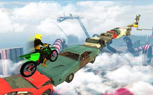 Изображение игры: Bike Impossible Tracks Race: 3D Motorcycle Stunts