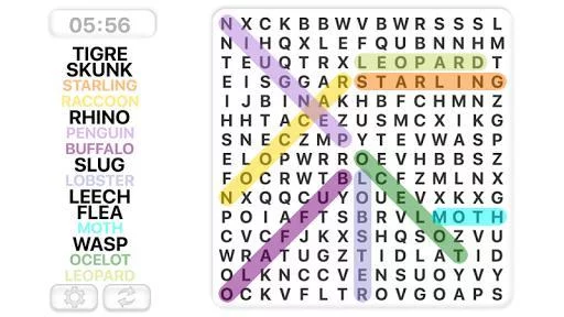 Изображение игры: Word Search Games in english