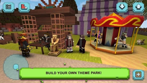 Изображение игры: Theme Park Craft: Build & Ride
