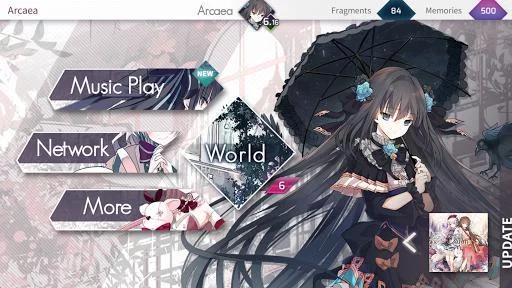 Изображение игры: Arcaea - New Dimension Rhythm Game