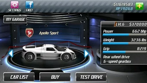 Изображение игры: Drag Racing