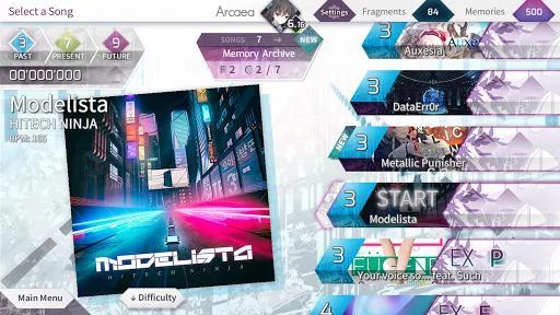 Изображение игры: Arcaea - New Dimension Rhythm Game