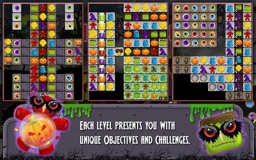 Изображение игры: Halloween Drops 4 - Match three puzzle