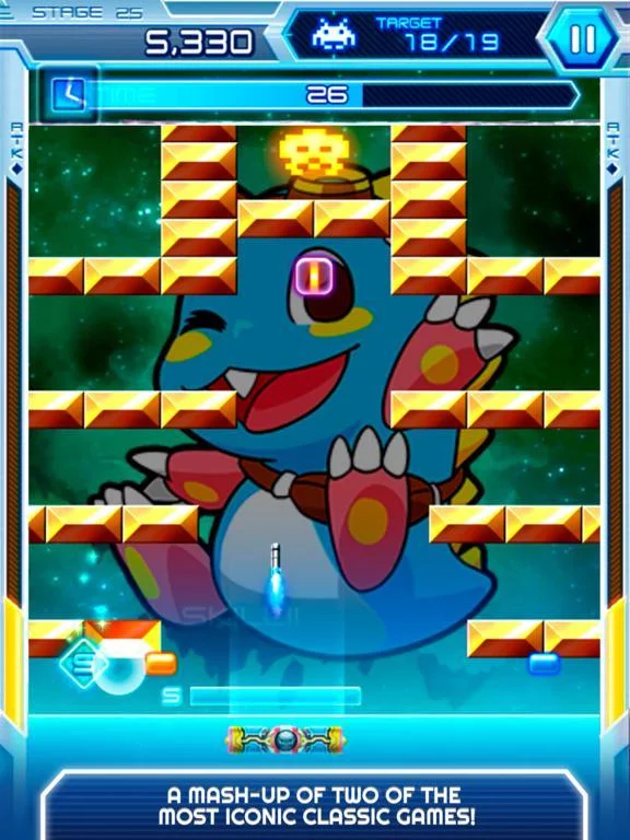 Изображение игры: Arkanoid vs Space Invaders