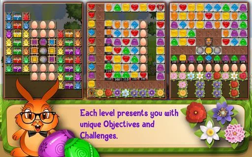 Изображение игры: Bunny Drops 2 - Match three puzzle