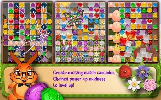 Изображение игры: Bunny Drops 2 - Match three puzzle