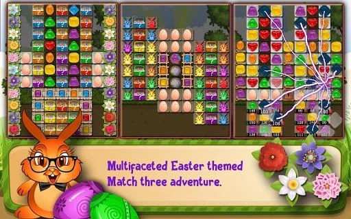 Изображение игры: Bunny Drops 2 - Match three puzzle