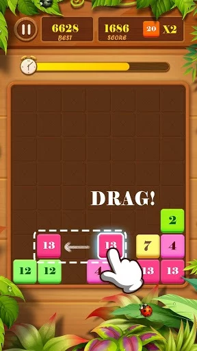 Изображение игры: Drag n Merge: Block Puzzle