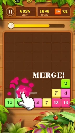 Изображение игры: Drag n Merge: Block Puzzle