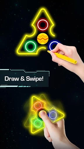 Изображение игры: Draw Finger Spinner