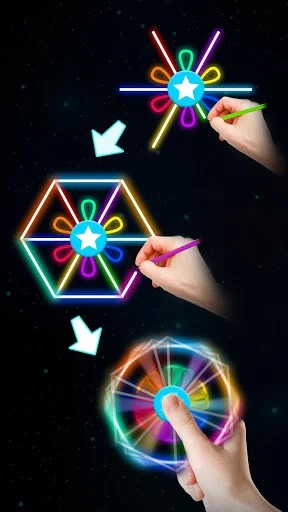 Изображение игры: Draw Finger Spinner