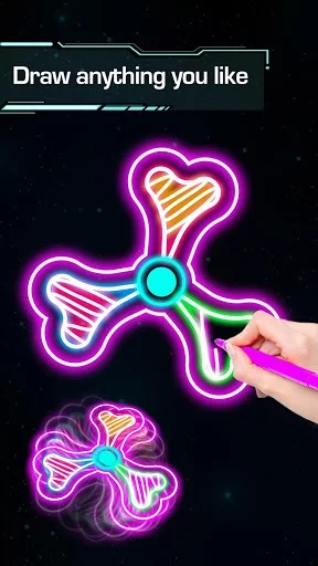 Изображение игры: Draw Finger Spinner