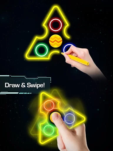Изображение игры: Draw Finger Spinner