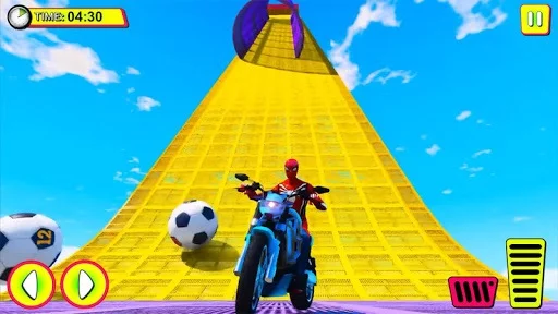 Изображение игры: Superhero Tricky bike race (kids games)
