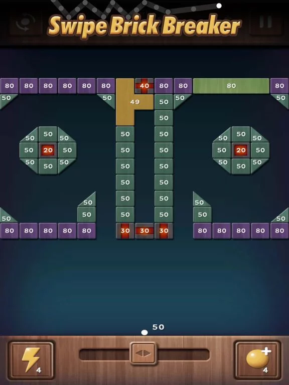 Изображение игры: Swipe Brick Breaker: The Blast