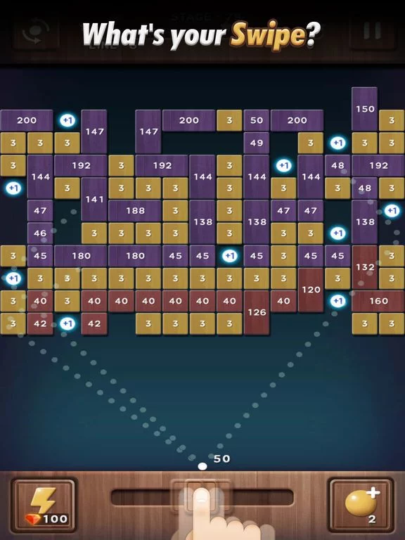 Изображение игры: Swipe Brick Breaker: The Blast