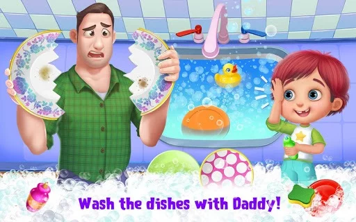 Изображение игры: Daddy's Little Helper - Messy Home Fun Adventure