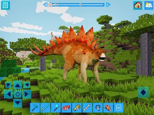 Изображение игры: JurassicCraft: Free Block Build & Survival Craft