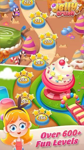 Изображение игры: Jelly Crush - Match 3 Games & Free Puzzle 2019