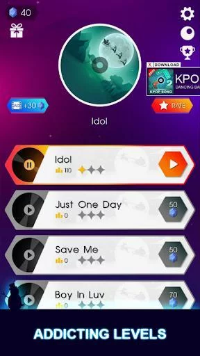 Изображение игры: BTS Hop: KPOP IDOL Rush Dancing Tiles Game 2019!