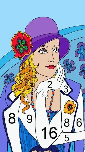 Изображение игры: Color by number - color by number for adults
