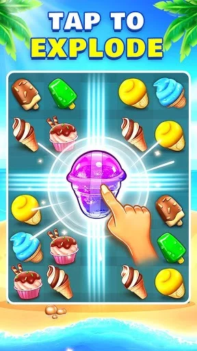 Изображение игры: Ice Cream Paradise - Match 3 Puzzle Adventure