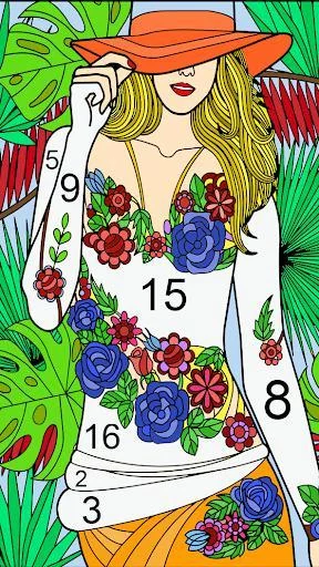Изображение игры: Color by number - color by number for adults
