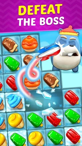 Изображение игры: Ice Cream Paradise - Match 3 Puzzle Adventure