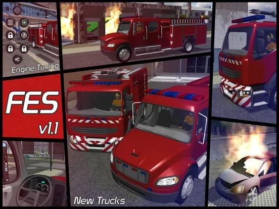 Изображение игры: Fire Engine Simulator